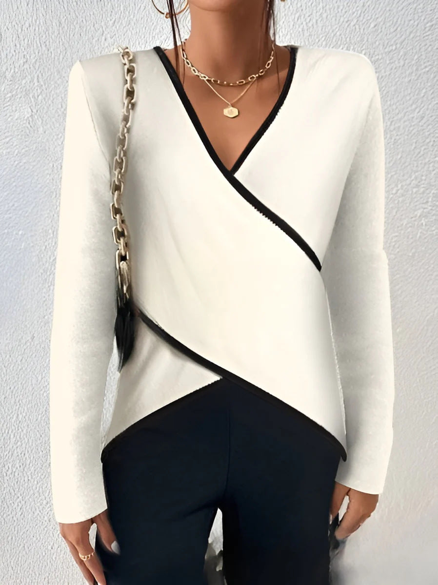 Damen modisches Wickeloberteil R&B