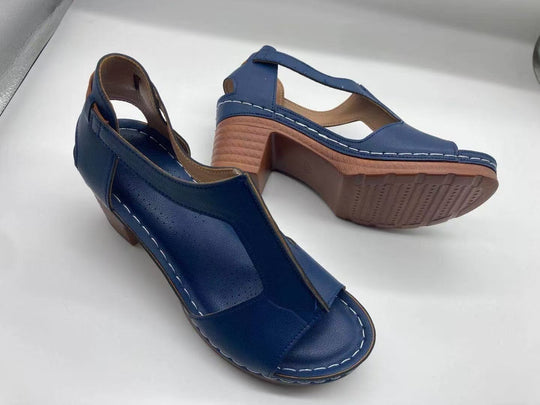 Damen Komfortable Wedge-Sandaletten mit verstellbarem Riemendesign und ergonomischem Fußbett R&B