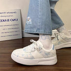 Damen Sneakers mit Wasserfarbigem Muster und dämpfendem Sohlenprofil R&B