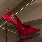 Damen Slingback High Heel Sandalen R&B