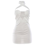 Damen Mini Cocktailkleid mit elegantem Cross-Back Design R&B