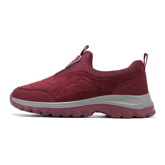 Damen Leichte und flexible Sport-Sneaker mit elastischem Einstieg R&B