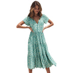 Damen Midikleid mit lockerer Passform und schickem Rüschendesign R&B