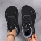 Damen Sportliche Leichtgewicht Sneakers mit elastischem Obermaterial
