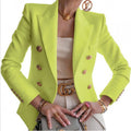 Damen eleganter Blazer mit doppelter Knopfleiste und modischen Details R&B