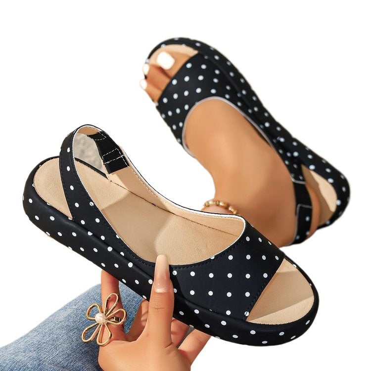 Damen Offene Sommerschuhe mit gepolstertem Fußbett R&B