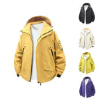 Herren funktionale Outdoor-Jacke mit verstellbarem Kapuzenbereich und zahlreichen Taschen R&B