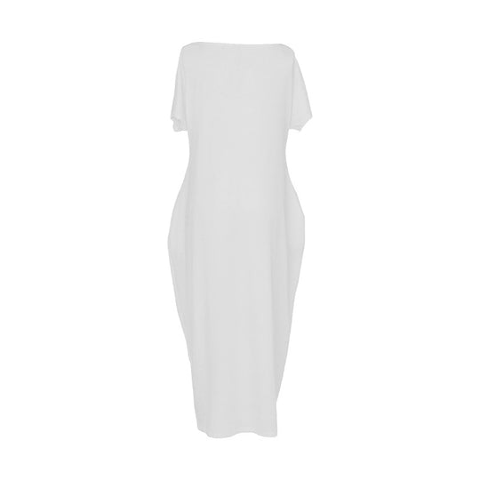Damen Lockere Maxikleid mit Animal-Print und Seitentaschen R&B