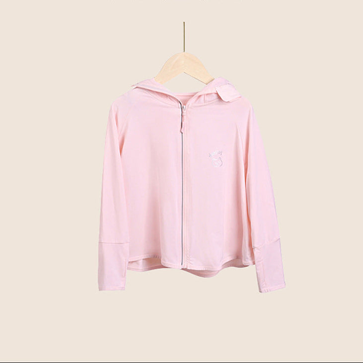 Damen leichte und atmungsaktive Sportjacke mit Kapuze R&B
