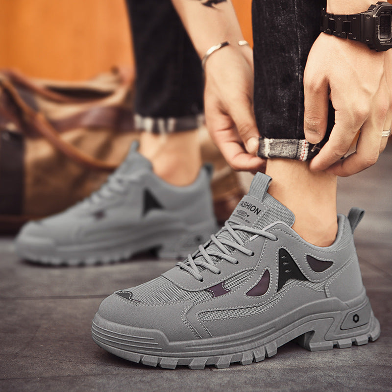 Damen Sportliche Chunky Sneakers mit atmungsaktiver Mesh-Oberfläche und rutschfester Sohle R&B