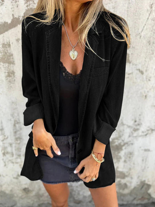 Damen entspannter Oversized Blazer R&B