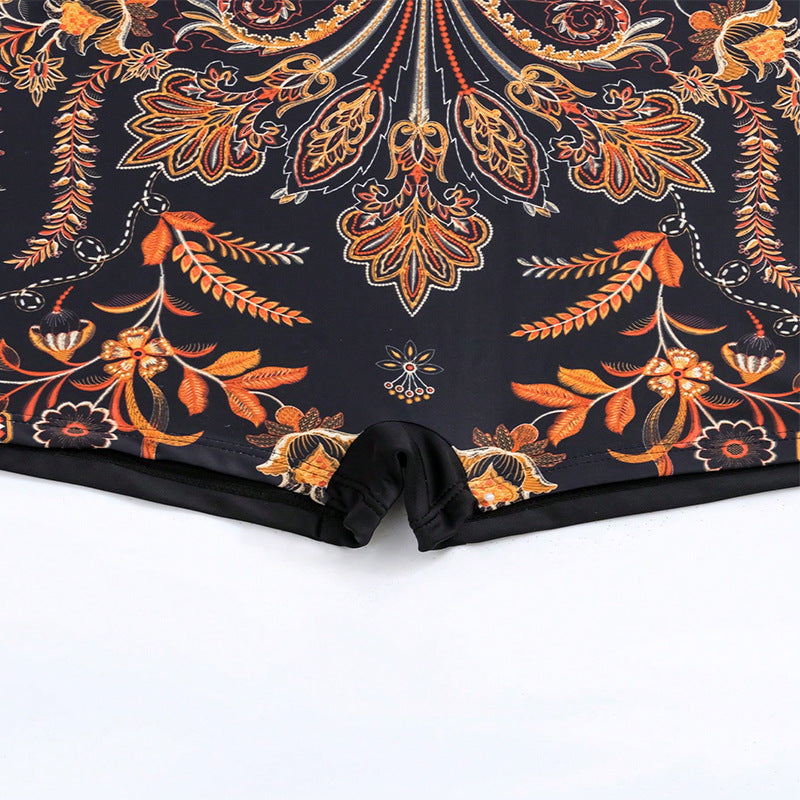 Damen Einteiler Badeanzug mit elegantem Floral-Design