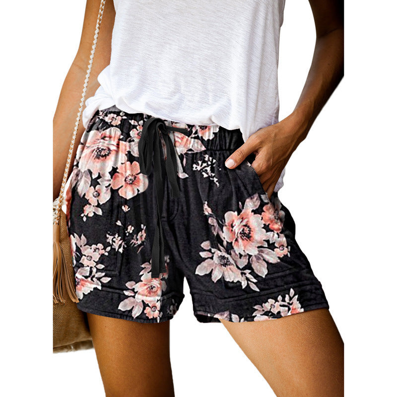 Damen Bequeme Sommer-Shorts mit elastischem Bund und praktischen Taschen R&B
