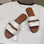 Damen elegante Slides mit luxuriöser Schnallenakzentgestaltung R&B
