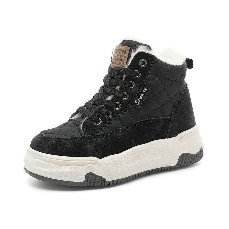 Damen Modische Winter Sneaker mit kuscheligem Innenfutter und robustem Profil R&B