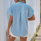 Damen Freizeitbluse mit Spitzenverzierung