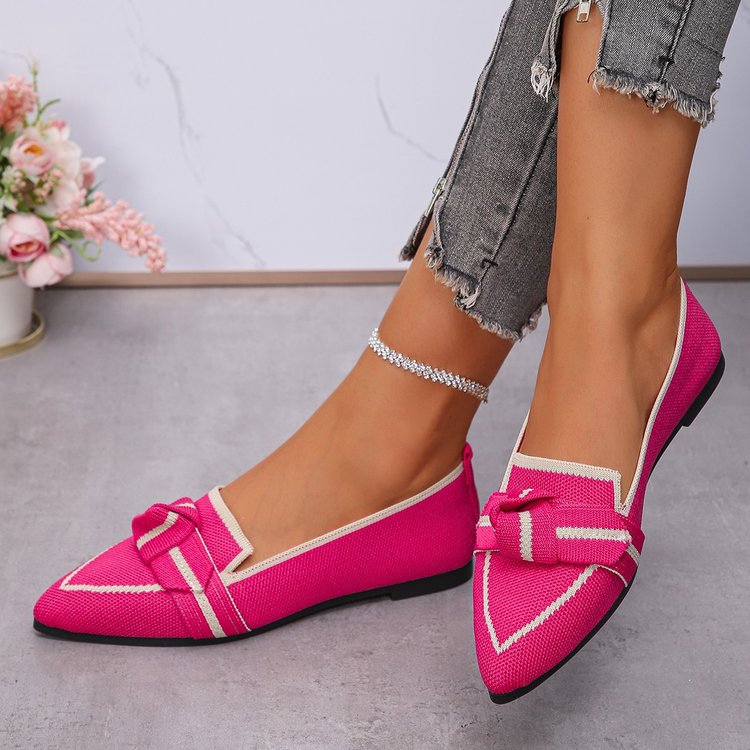 Damen elegante Slipper mit modischem Schleifen-Detail R&B