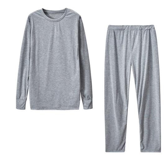 Damen Langarm Schlafanzug Set mit elastischen Hosen R&B