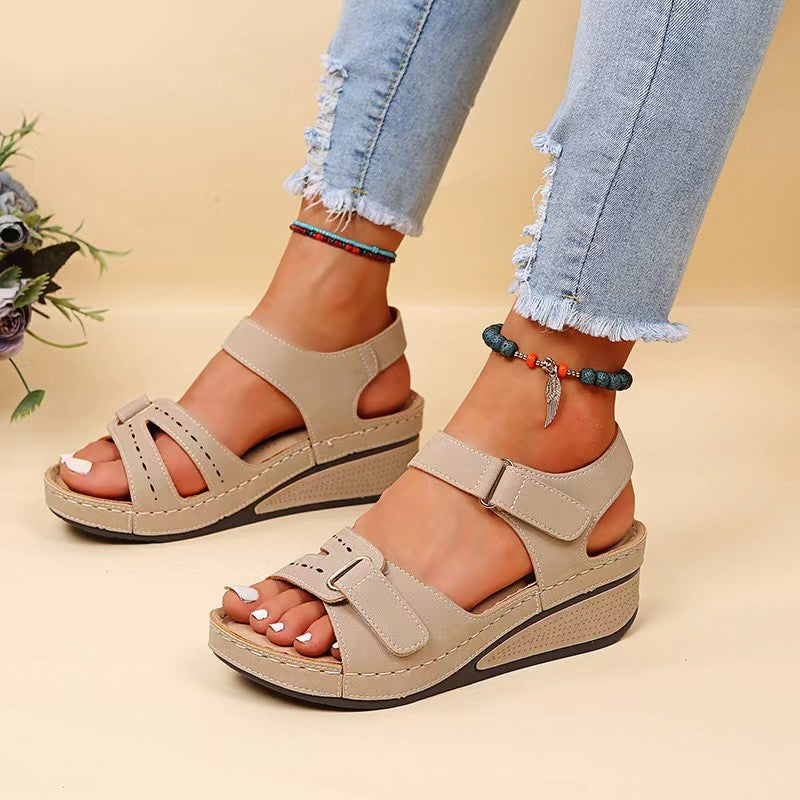 Damen Komfortable Badesandalen mit verstellbaren Schnallen R&B