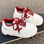 Damen Chunky Sneaker mit hochgradiger Dämpfung und atmungsaktiver Oberflächenstruktur R&B