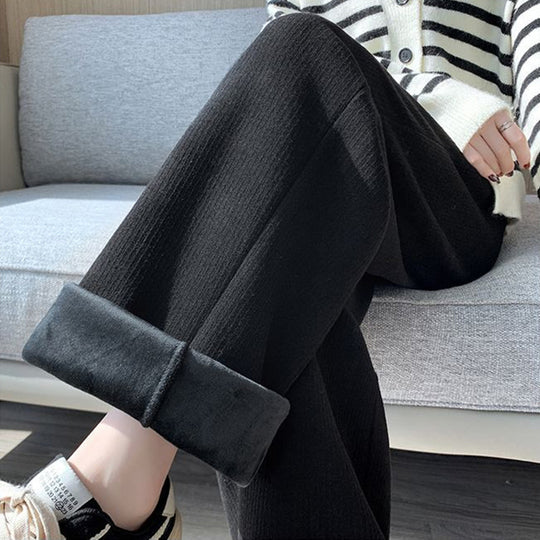 Damen hochtaillierte Komforthose mit elastischem Bund und weichem Material
