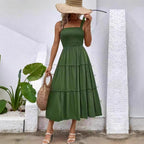 Damen Luftiges Maxikleid mit Rüschen und komfortablem Smock-Design R&B