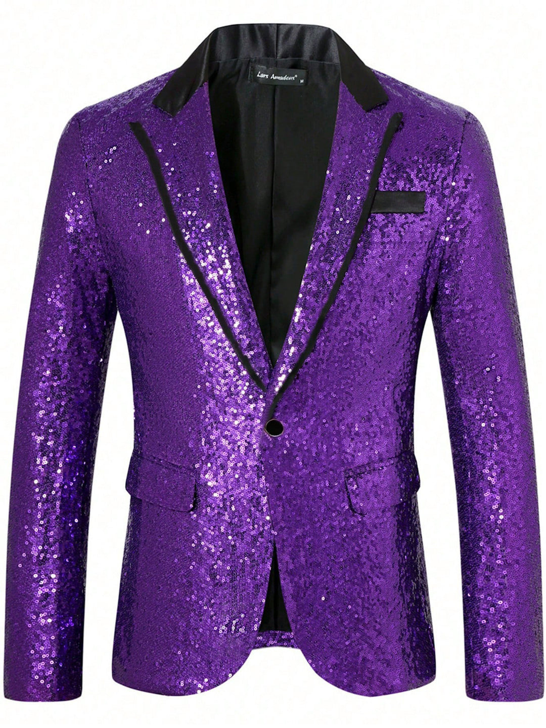Herren Glamouröser Paillettenblazer R&B