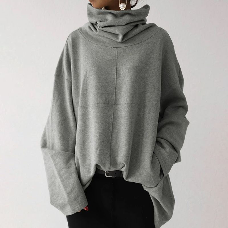 R&B | Trendiger einfarbiger Rollkragenpullover
