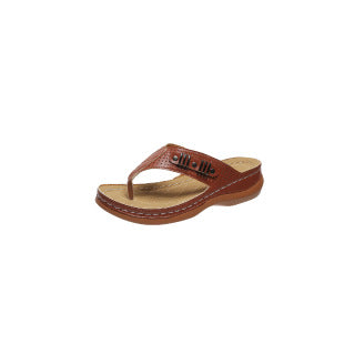Damen Zehentrenner-Sandalen mit komfortablem Fußbett und modischem Riemendesign R&B