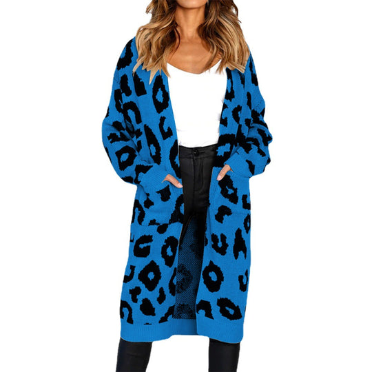Damen Langärmliger Strickmantel R&B