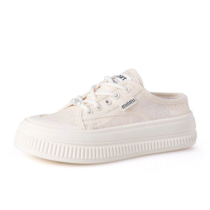 Damen Sneaker mit modischer Spitze und bequemer Sohle R&B