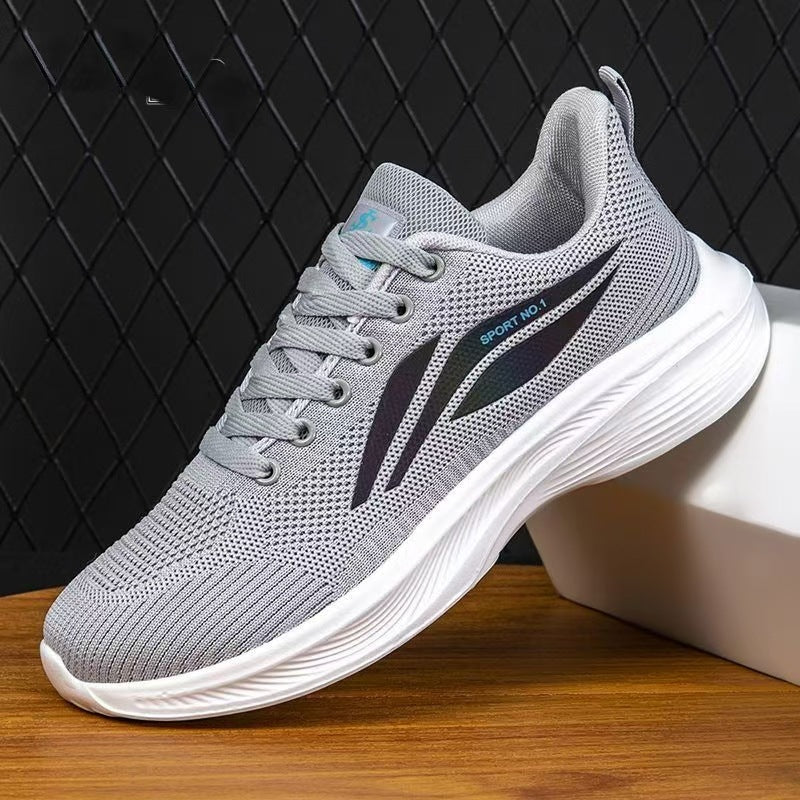 Damen Sportliche Sneakers mit atmungsaktivem Mesh-Obermaterial und flexiblem Design
