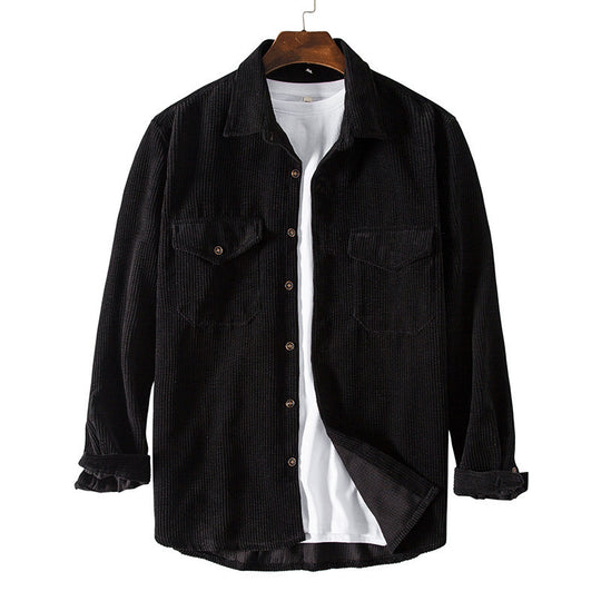 Herren Karierte Overshirt aus hochwertigem Baumwollmischung mit Brusttaschen R&B