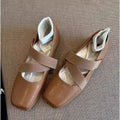 Damen Ballerinas mit elastischen Riemen und weichem Innenfutter R&B