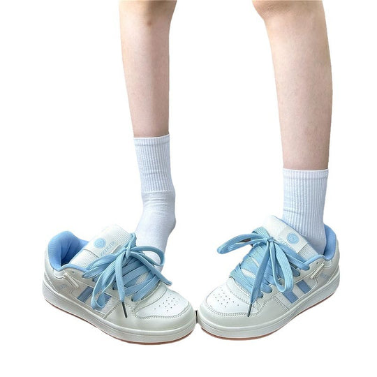 Damen Sportliche Sneakers im Retro-Look mit atmungsaktiver Oberflächenstruktur R&B
