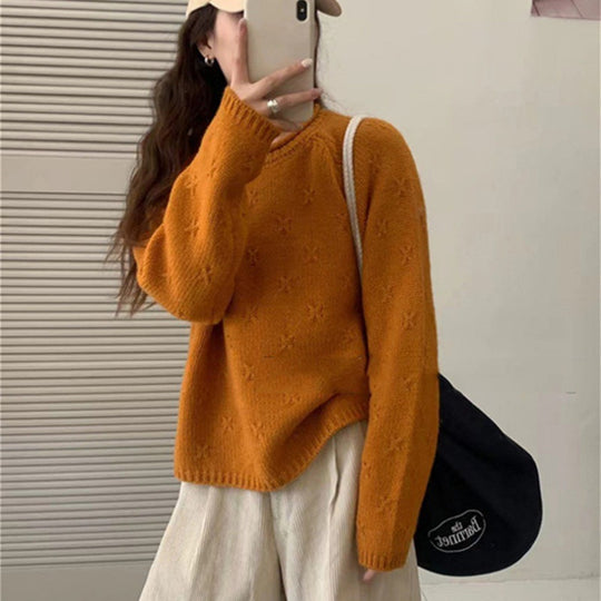 Damen Kuscheliger Strickpullover mit strukturiertem Muster R&B