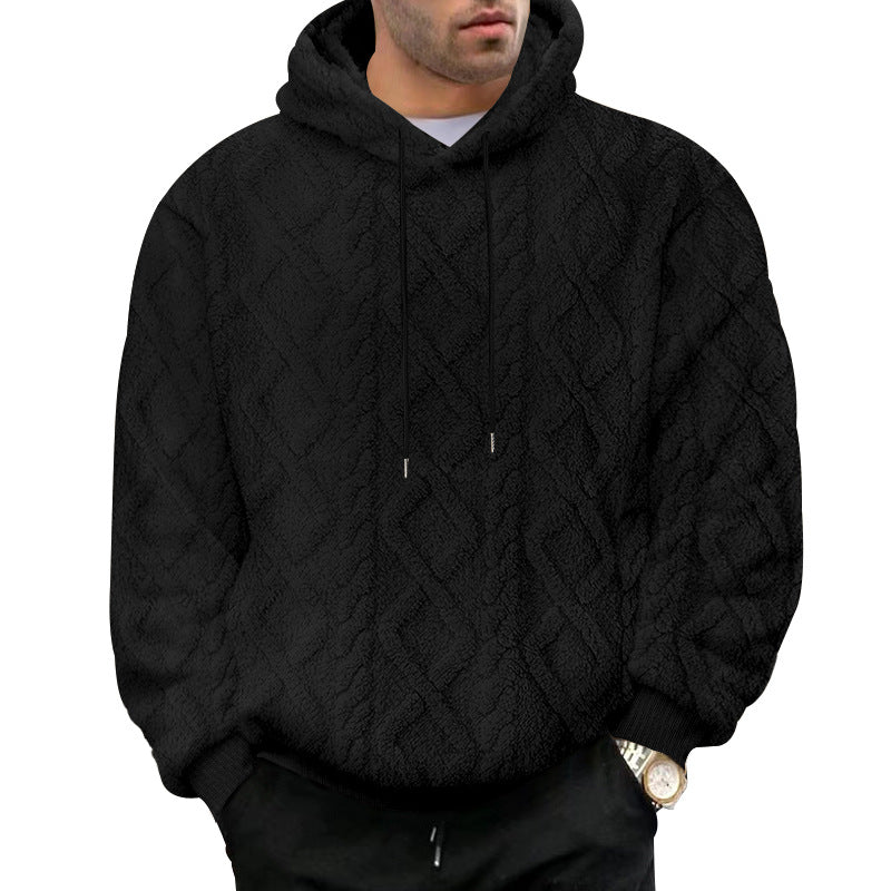Herren Kuscheliger Hoodiepullover mit strukturiertem Design und modernem Schnitt R&B