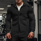 Herren Herrenjacke aus angenehmem Stoff mit modernen Knopfdetails und Brusttasche R&B