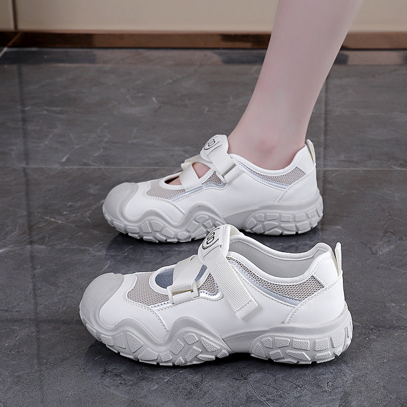 Damen Mesh-Outdoor-Sneaker mit verstellbarem Klettverschluss R&B