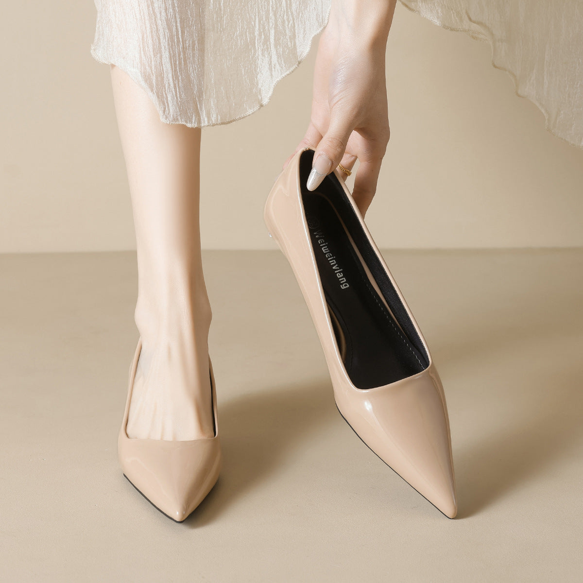 Damen spitze Absatzschuhe