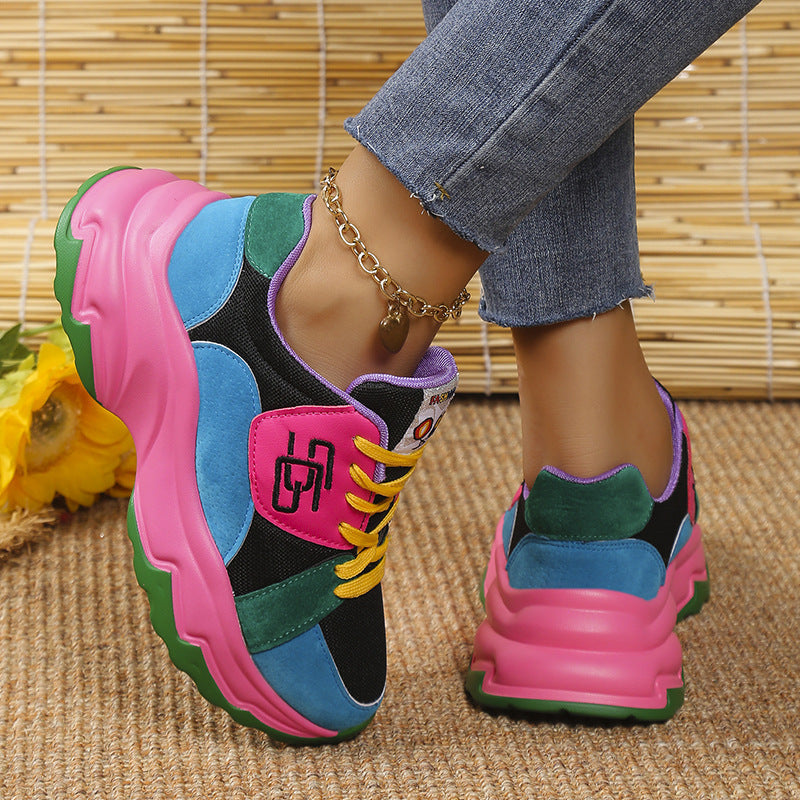 Damen Sportliche Sneakers mit modischem Farbdesign und komfortabler Dämpfung R&B