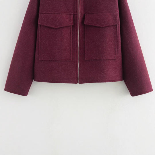 Damen Oversized Utility-Jacke mit praktischen Pattentaschen R&B