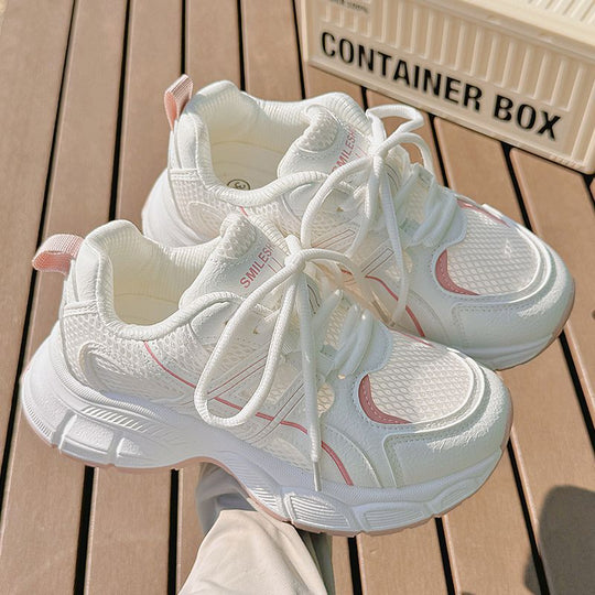 Damen Sportliche Mesh-Sneaker mit hochdämpfender Laufsohle und atmungsaktiver Obermaterialstruktur R&B