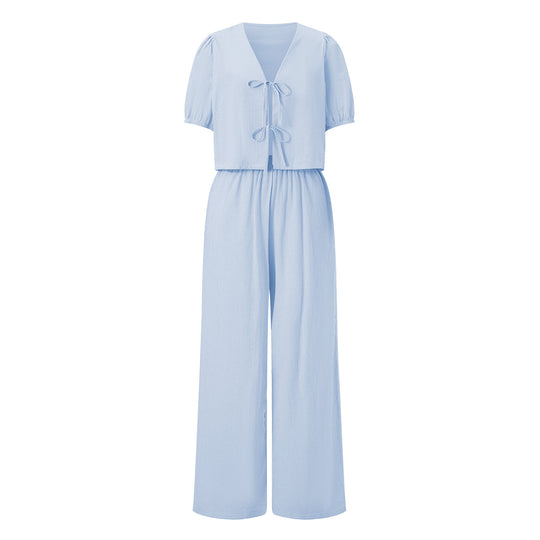 Damen luftiges Sommer-Jumpsuit mit Raffung R&B