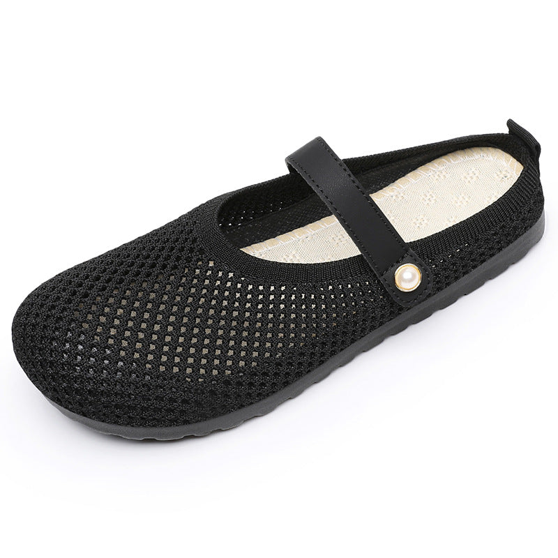 Damen Gemütliche Slip-On Clogs mit atmungsaktivem Netzoberteil und flexiblem Fußbett R&B