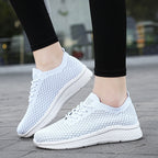 Damen Sportliche Freizeitsneaker mit atmungsaktivem Mesh-Obermaterial