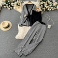 Damen modisches Loungewear-Ensemble mit grafischem Muster und lässigem Schnitt R&B