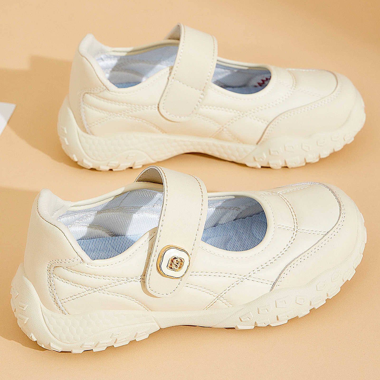 Damen bequeme Alltagsschuhe mit flexiblem Klettverschluss R&B