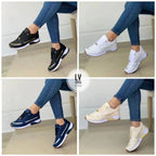 Damen Sportliche Sneakers mit atmungsaktiver Mesh-Beschichtung R&B
