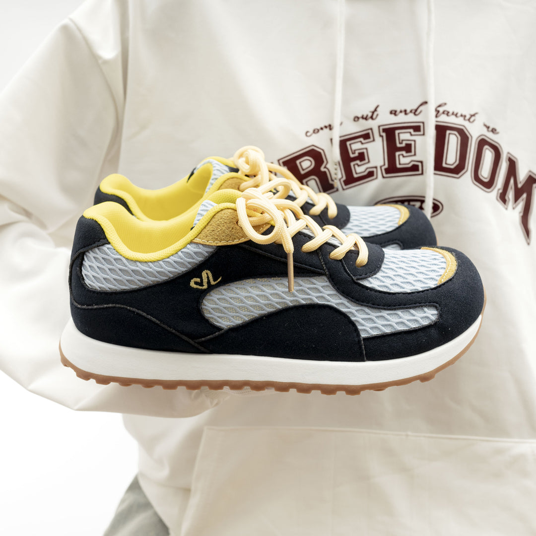 Damen Komfortable Freizeit-Sneaker mit atmungsaktiver Mesh-Oberfläche und rutschfester Sohle R&B